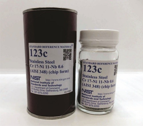 SRM 123c 不銹鋼，Cr-Ni-Nb(AISI 348)標準品