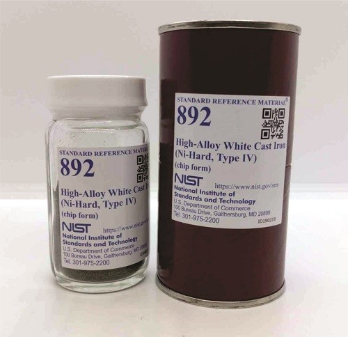 SRM 892  高合金白口鑄鐵(鎳硬，IV型)標準品