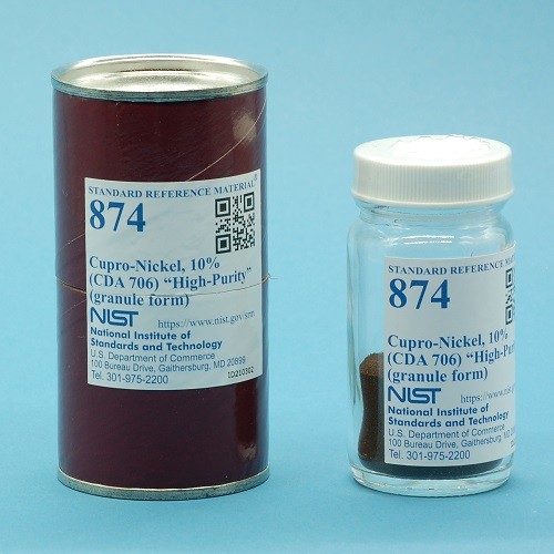 SRM 874 銅鎳，10%(CDA 706)“高純度”標準品