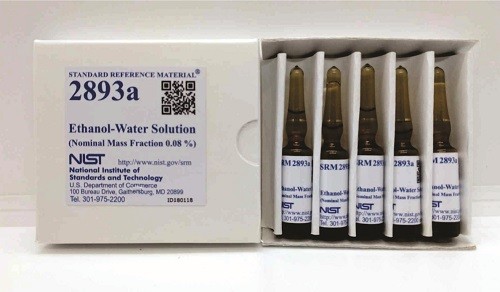 SRM 2893a  乙醇-水溶液標準品(名義質量分數0.08%)