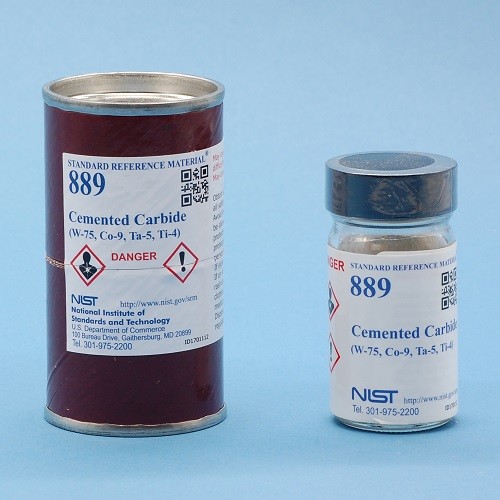 SRM 889  硬質合金(W-75，Co-9，Ta-5，Ti-4)標準品